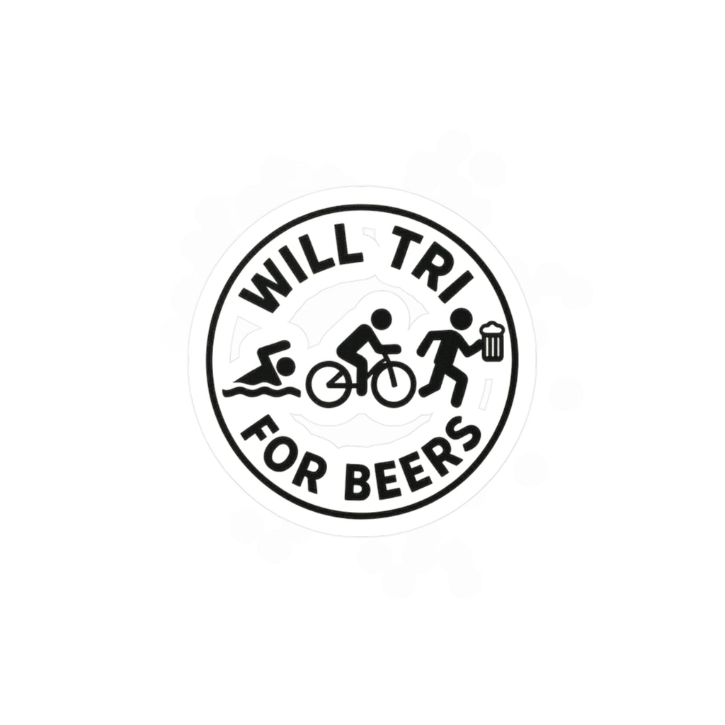 Will Tri For Beers Sticker
