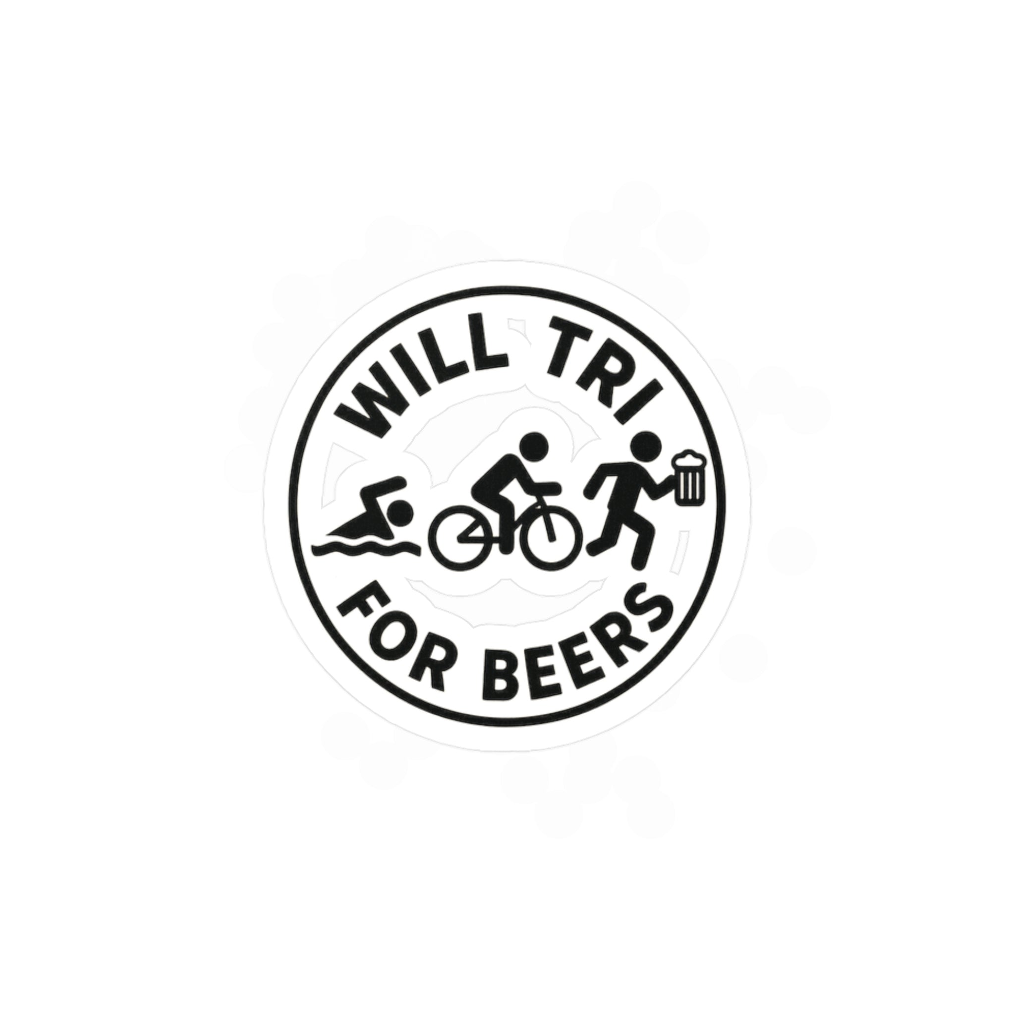 Will Tri For Beers Sticker