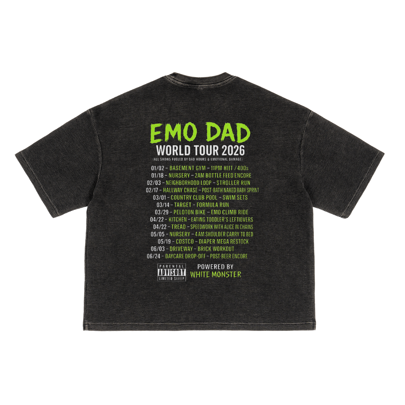 EMO DAD Waffle Boxy Tee